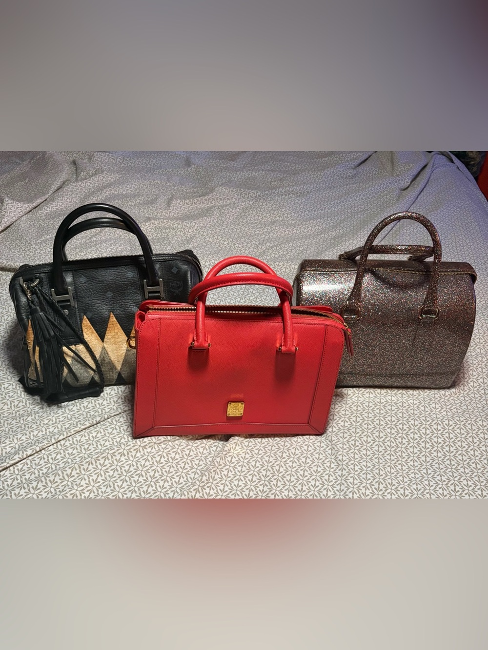 Bag bundle 2 mcm, 1 glitter FURLA